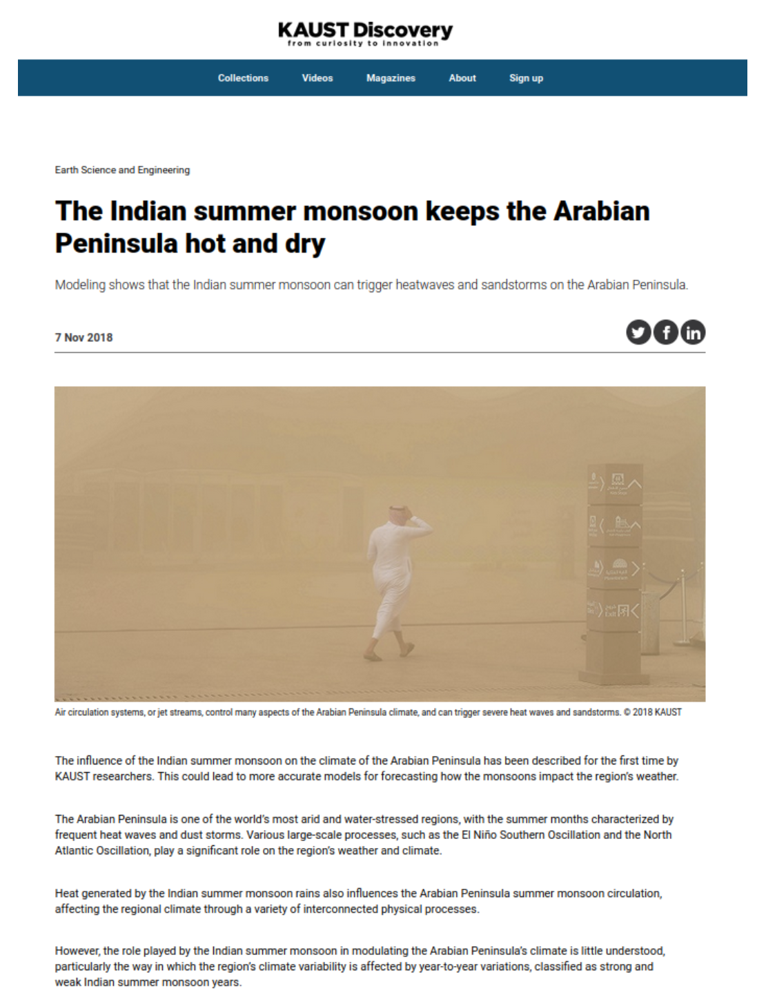 Featured in KAUST Discovery